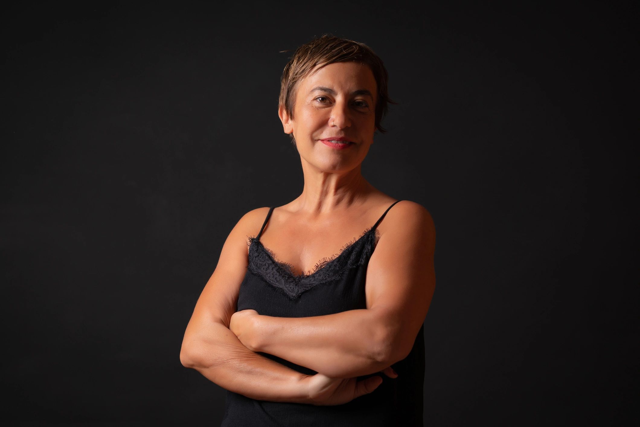 Beautiful woman over 50 with a polished, confident presence