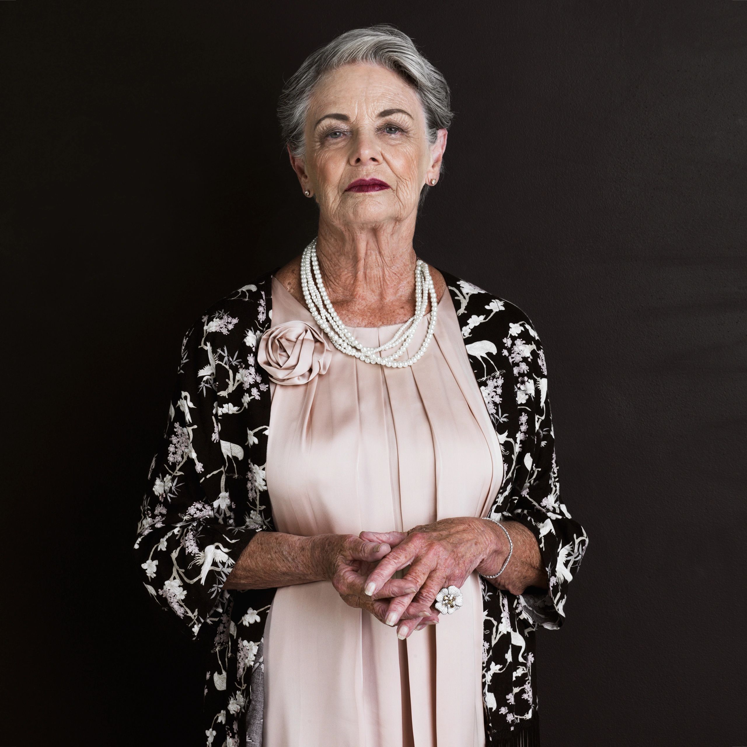Luxury portrait of a beautiful woman over 50